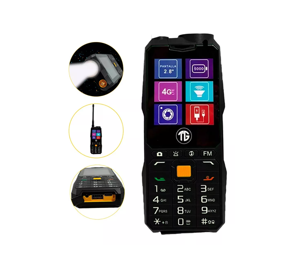 CELULAR ROMPEMUROS DUAL SIM, 2.8", 4G, R