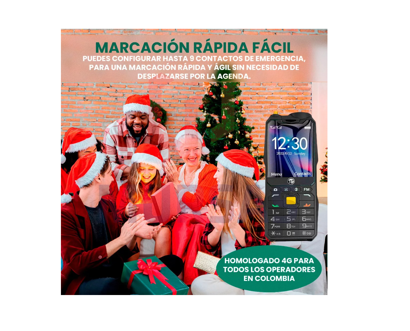 CELULAR ROMPEMUROS DUAL SIM, 2.8", 4G, R