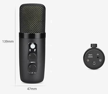 MICROFONO DE CONDENSADOR USB CON BASE BM