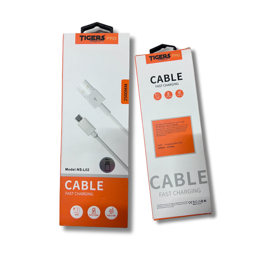 CABLE CARGADOR TIPO C 2.5M NS L-02