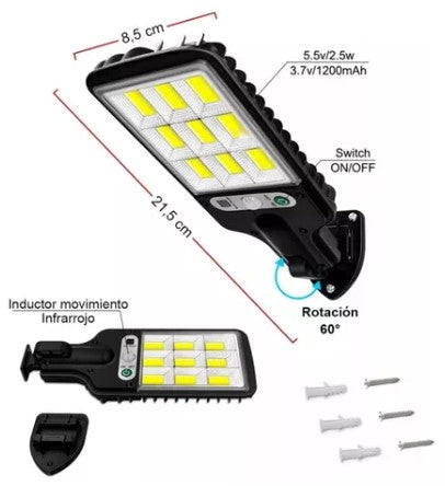 LAMPARA SOLAR EXTERIOR JX-616E