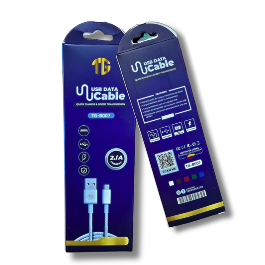 CABLE CARGA CELULAR TIPO C TG-B007