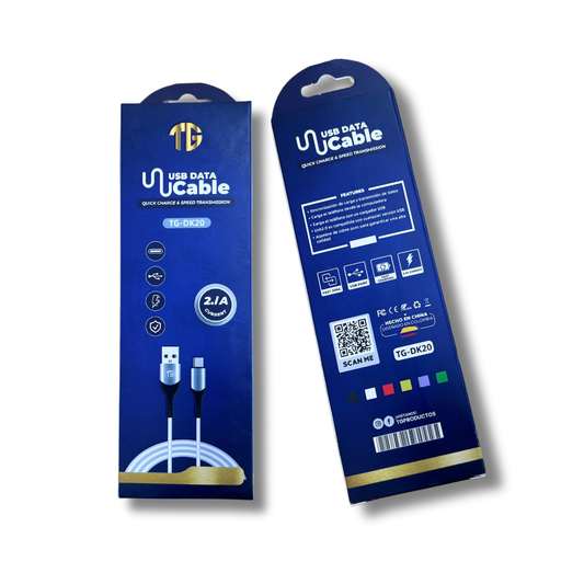 CABLE CARGA CELULAR IPHONE TG-DK20