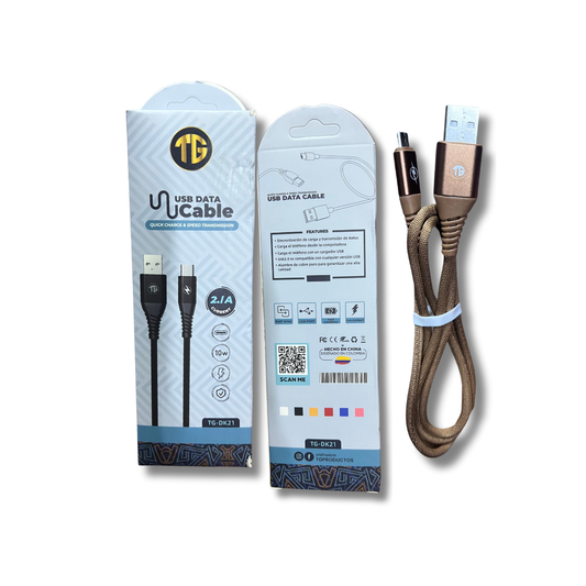 CABLE CARGA CELULAR V8 TG-DK21
