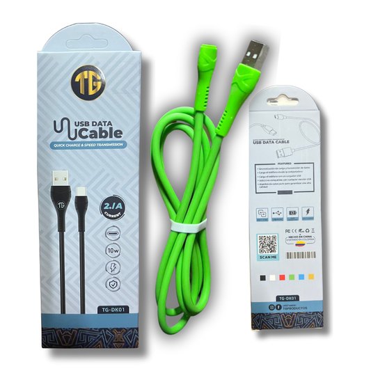 CABLE CARGA CELULAR TIPO C TG-DK01
