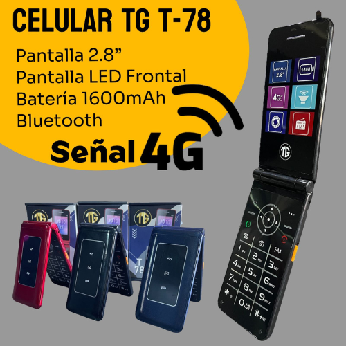 CELULAR FLIP TGMOVIL T78